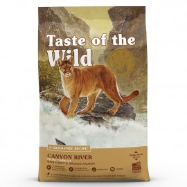 Taste of the Wild CANYON RIVER FELINE RECIPE беззерновой корм для кошек с форелью и копченым лососем