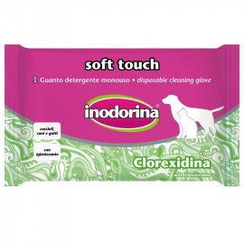 Inodorina Soft Touch рукавичка для очищення шерсті собак та кішок з хлоргексидином