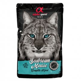 Alpha Spirit Sea Bream Mousse беззерновой влажный корм для кошек ДОРАДО