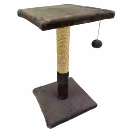 Пухнастики кігтеточка з полицею для кішок, шоколад