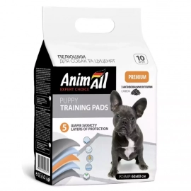AnimAll одноразовые пеленки для собак и щенков с активированным углем AnimAll одноразовые пеленки для собак и щенков с активированным углем