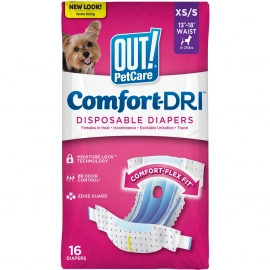 OUT! PetCare Comfort-Dri Disposable Diapers одноразові підгузки для сук