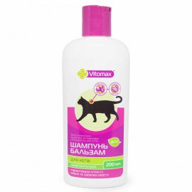 Vitomax Фито шампунь-бальзам профилактический, витаминизированный для кошек