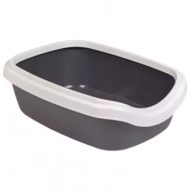 Природа COMFORT туалет для кошек с рамкой, серый