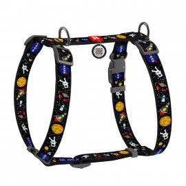 Collar WAUDOG Nylon шлейка анатомічна H-подібна з QR-паспортом, пластиковий фастекс NASA