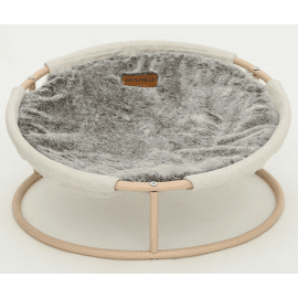 Misoko&Co (Місоко і Ко) Pet Bed Round Plush складаний круглий лежак для тварин, плюш, ТЕМНО-КООРИЧНЕВИЙ