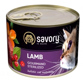 Savory (Сейвори) GOURMAND STERILIZED LAMB влажный корм для стерилизованных котов (ягненок) Savory (Сейвори) GOURMAND STERILIZED LAMB влажный корм для стерилизованных котов (ягненок)