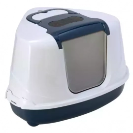 Moderna ФЛИП КЭТ УГЛОВОЙ закрытый туалет для котов, черничный