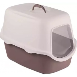 STEFANPLAST (Стефанпласт) Cathy закрытый туалет для кошек, нежно розовый / коричнево-розовый