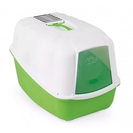 MP Bergamo Komoda закрытый туалет для кошек с фильтром, зеленый