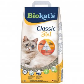 BioKats Classic 3in1 Комкующийся наполнитель для кошачьего туалета