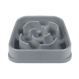 Dexas SLOW MAZE FEEDER силіконова миска для повільного годування, світло-сіра