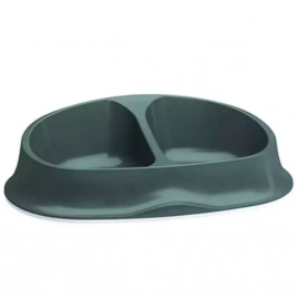Stefanplast (Стефанпласт) Chic Double подвійна миска пластикова для собак та кішок, смарагдовий