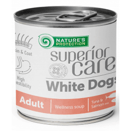 Natures Protection Superior Care White Dogs All Breeds Adult SALMON & TUNA суп для собак с белой шерстью