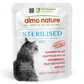 Almo Nature HFC Sterilised Chicken Fillet влажный корм для кошек КУРИНОЕ ФИЛЕ