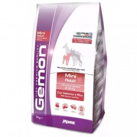 Gemon MINI ADULT сухой корм для собак мелких пород ЛОСОСЬ и РИС