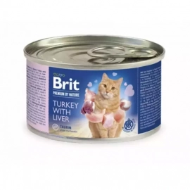 Brit Premium Cat Turkey & Liver консерви для кішок, паштет ІНДИЧКА та ПЕЧІНКА
