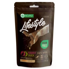 Natures Protection (Нейчез Протекшин) Lifestyle Snacks For Dogs, rabbit ears with Duck Лакомство для собак кроличьи уши УТКА