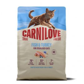 Carnilove True Fresh Sterilised Fish & Turkey сухий беззерновий корм для стерилізованих котів РИБА та ІНДИЧКА
