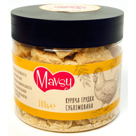 Mavsy Лакомство для собак и кошек, сублимированное КУРИНАЯ ГРУДКА