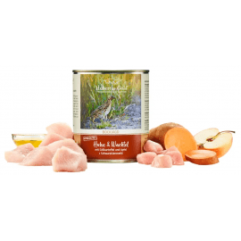 Hubertus Gold (Хубертус Голд) Chicken & Quail консервы для собак КУРИЦА, ПЕРЕПЕЛКА, БАТАТ, ЯБЛОКО И МАСЛОМ ЧЕРНОГО ТМИНА