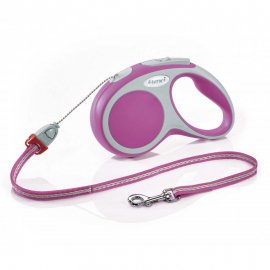 Flexi (Флекси) VARIO CORD (ВАРИО ТРОС) поводок-рулетка для собак и кошек, розовый