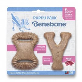 Benebone Puppy Pack Dental Chew & Wishbone набор жевательных игрушек для щенков БЕКОН