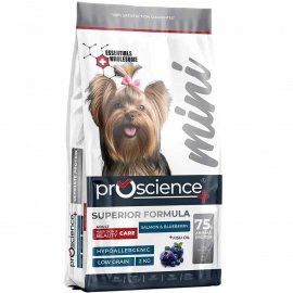ProScience Hair Skin & Beauty Mini Adult Salmon & Blueberry сухой корм для здоровья кожи и шерсти собак мелких пород ЛОСОСЬ и ЧЕРНИКА