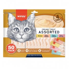 Wanpy Creamy Treat Assorted жидкое лакомство для кошек АССОРТИ