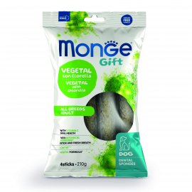 Monge Dog Gift Dental Star All breeds Adult Vegetal Chlorella & Peppermint ласощі для зубів собак ХЛОРЕЛА та ПЕРЕЧНА М'ЯТА