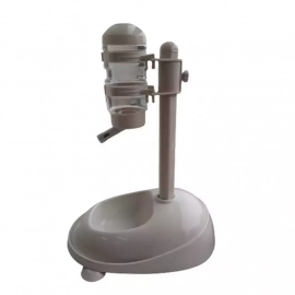 Animall Поїлка годівниця на підставці, біла