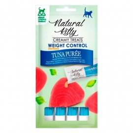 Natural Kitty Creamy Treat Weight Control/Sterilised Tuna Puree кремовое лакомство для контроля веса стерилизованных кошек, пюре, ТУНЕЦ