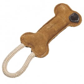 DoggyMan Leather Bone жувальна іграшка для собак КІСТКА З КАНАТОМ