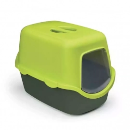 STEFANPLAST (Стефанпласт) Cathy закрытый туалет для кошек салатовый/темно-зеленый