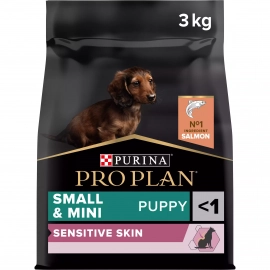 Purina Pro Plan (Пуріна Про План) Puppy Small & Mini Sensitive Skin Salmon сухий корм для цуценят дрібних порід з чутливою шкірою ЛОСОСЬ