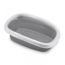 Stefanplast Sprint 20 туалет з бортиком для котів, сірий