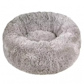 Red Point DONUT лежак со съемной подушкой для собак и кошек ПОНЧИК, серый