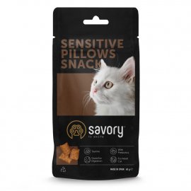 Savory Cats Snacks Pillows Sensitive лакомство для кошек с чувствительным пищеварением