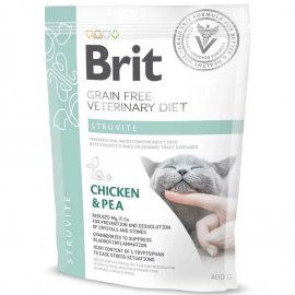 Brit Veterinary Diet Cat Grain Free Struvite Chicken & Pea сухий беззерновий сухий корм для кішок у разі сечокам'яної хвороби КУРКА та ГОРОХ