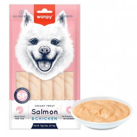 Wanpy (Ванпи) Creamy Lickable Treats Salmon&Chicken жидкое лакомство для собак ЛОСОСЬ И КУРИЦА Wanpy (Ванпи) Creamy Lickable Treats Salmon&Chicken жидкое лакомство для собак ЛОСОСЬ И КУРИЦА