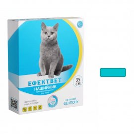 Ветсинтез Эффектвет Color ошейник от блох и клещей для кошек, бирюзовый