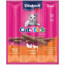 Vitakraft (Вітакрафт) CatStick Turkey & Lamb ласощі для котів, палички ІНДИЧКА та ЯГНЯ