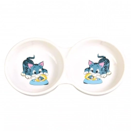 TRIXIE Миска двойная керамическая для кошки (4014)