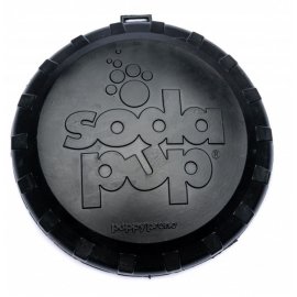 SodaPup (Сода Пап) Magnum Bottle Top Flyer Large міцна іграшка для собак ФРІСБІ, чорний