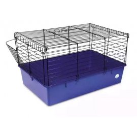 Кролик 70 - Клітка для великих декоративних гризунів, чорна/синя