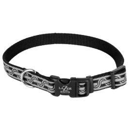 Coastal (Костал) Lazer Brite Reflective Collar светоотражающий ошейник для собак, ЧЕРНОЕ ЗВЕНО