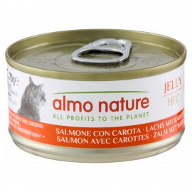 Almo Nature HFC JELLY SALMON & CARROTS консервы для кошек ЛОСОСЬ И МОРКОВЬ, желе