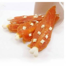 Селянські Смаколики Лакомство для собак КУРИНЫЕ ШАШЛЫЧКИ с КОСТОЧКОЙ и СЫРОМ