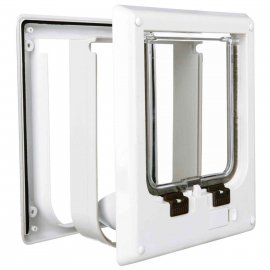 Trixie 4-Way Flap Door Electromagnetic электромагнитная врезная дверца для кошек и собак, белый (3869) Trixie 4-Way Flap Door Electromagnetic электромагнитная врезная дверца для кошек и собак, белый (3869)