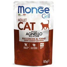 Monge Cat Grill Adult Lamb влажный корм для кошек ЯГНЕНОК, пауч